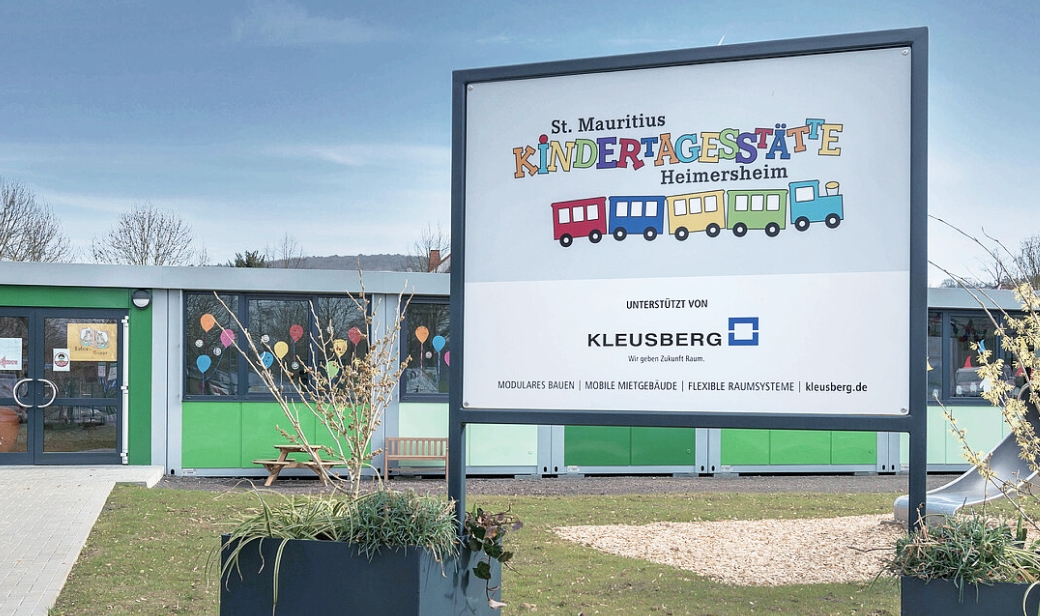 Kindertagesstätte aus PLUS Containern in Heimersheim